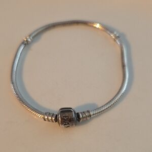 Pandora Silver Bracelet with Signature Charm